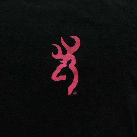 browning black and pink long sleeve tee - Picture 4 of 5